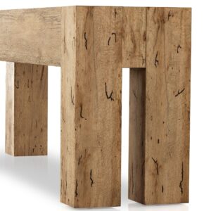Abaso Console Table  – Rustic Wormwood Oak