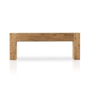Abaso Console Table  – Rustic Wormwood Oak