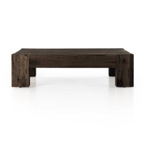 Abaso Coffee Table 55″ (Rustic Wormwood Oak)