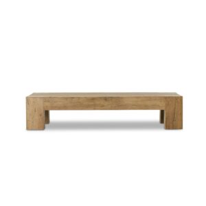 Abaso Rectangular Coffee Table – Rustic Wormwood Oak