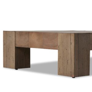 Abaso Coffee Table – Rustic Wormwood Oak  40″