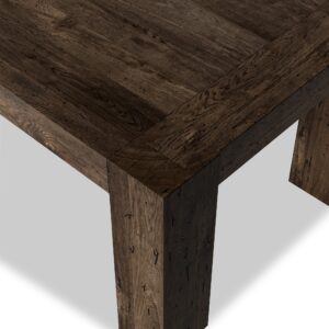 Abaso Dining Table – Ebony Rustic Wormwood Oak