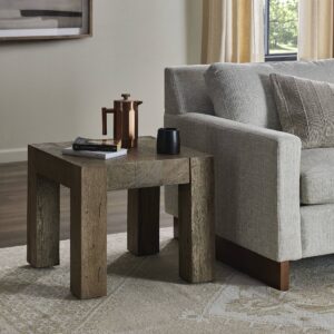Abaso End Table – Rustic Wormwood Oak