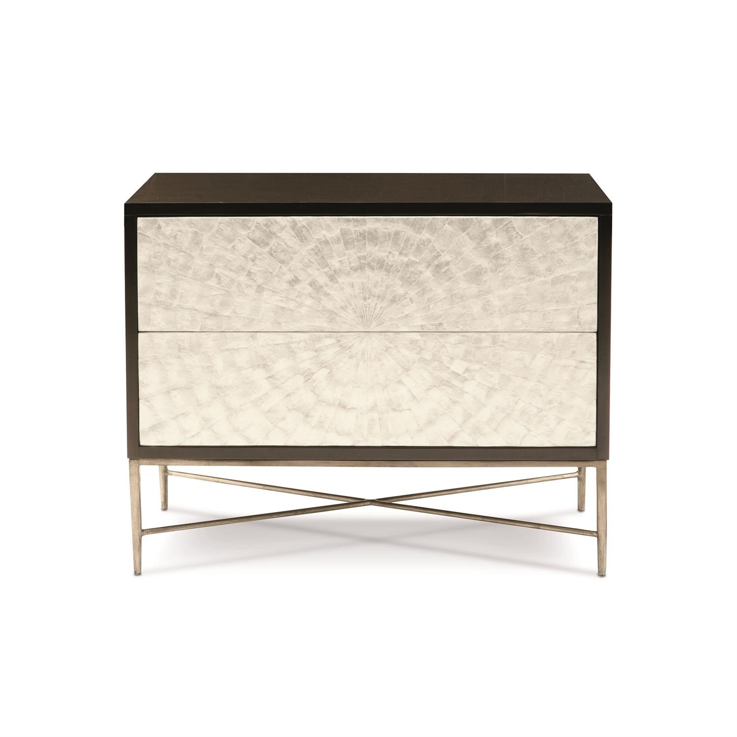 nightastand-gemelina-solid-flat-cut-cherry-veneers-two-touch-to-open-drawers-capiz-shell-drawer-fronts-hand-hammered-solid-steel-base