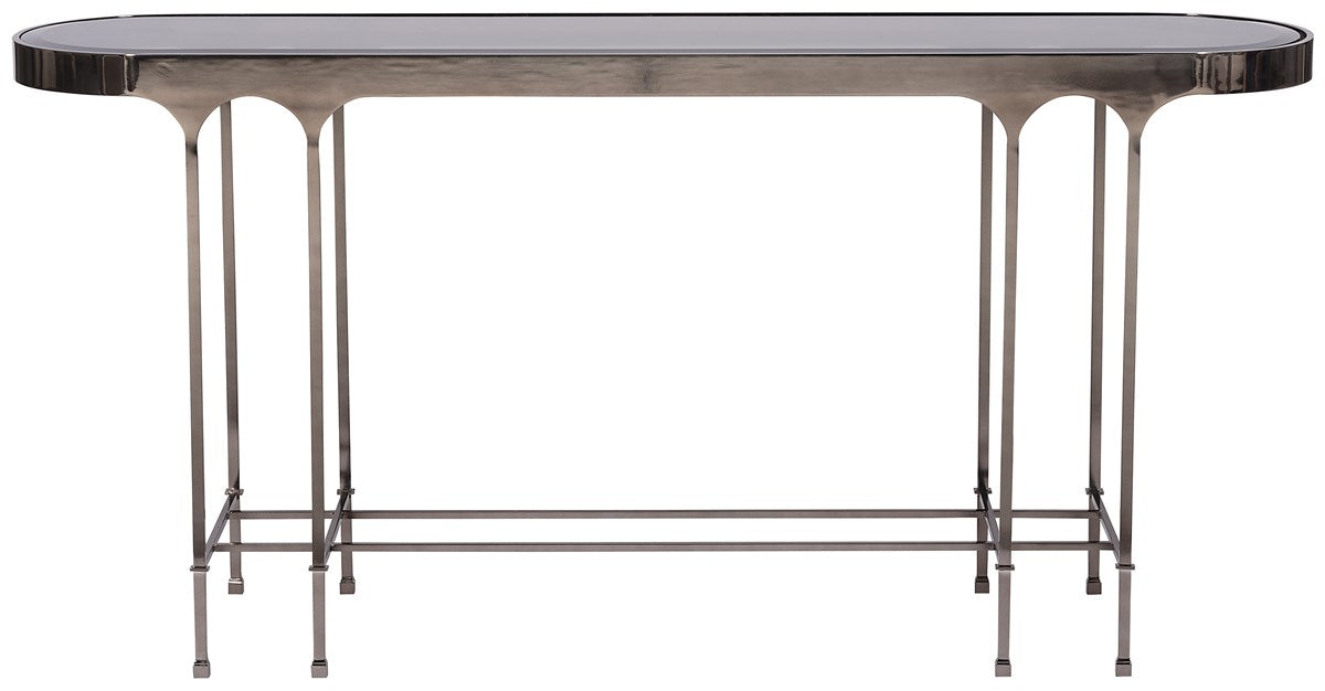 7007S
Calliope Console
Polished Cocoa Metal / Bronze Glass (Stocked)