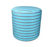 18" Round Outdoor Pouf