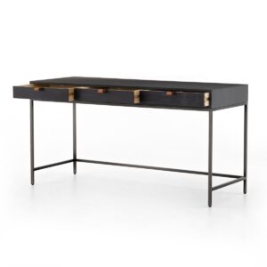 Trey Modular Writing Desk (Black Wash Poplar)