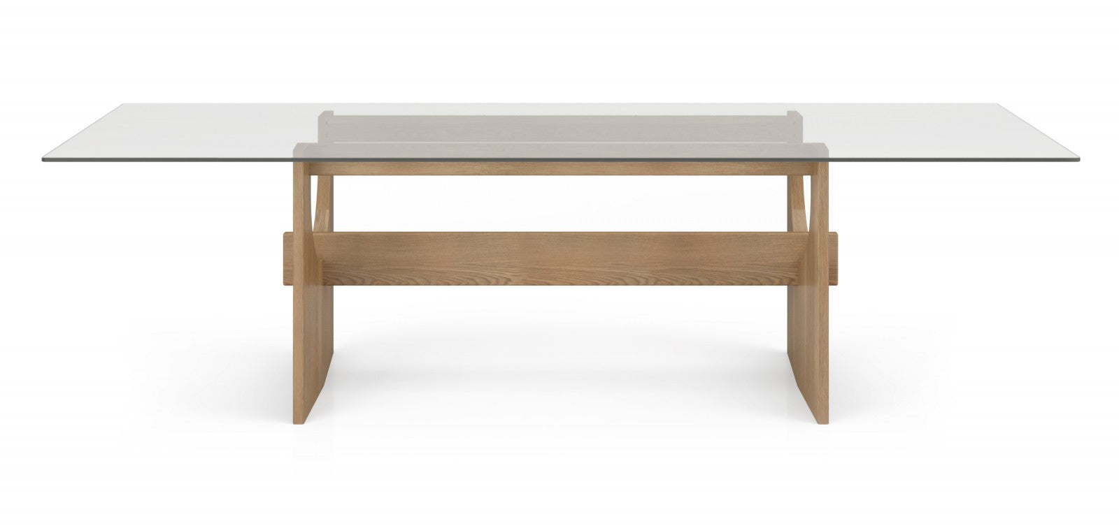  108" Dining Table - Wood & Glass6891VC