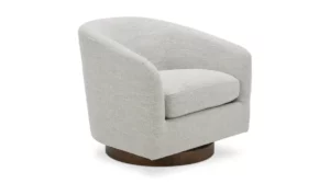 Oscy Swivel Chair Splashed White