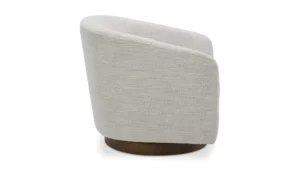 Oscy Swivel Chair Splashed White