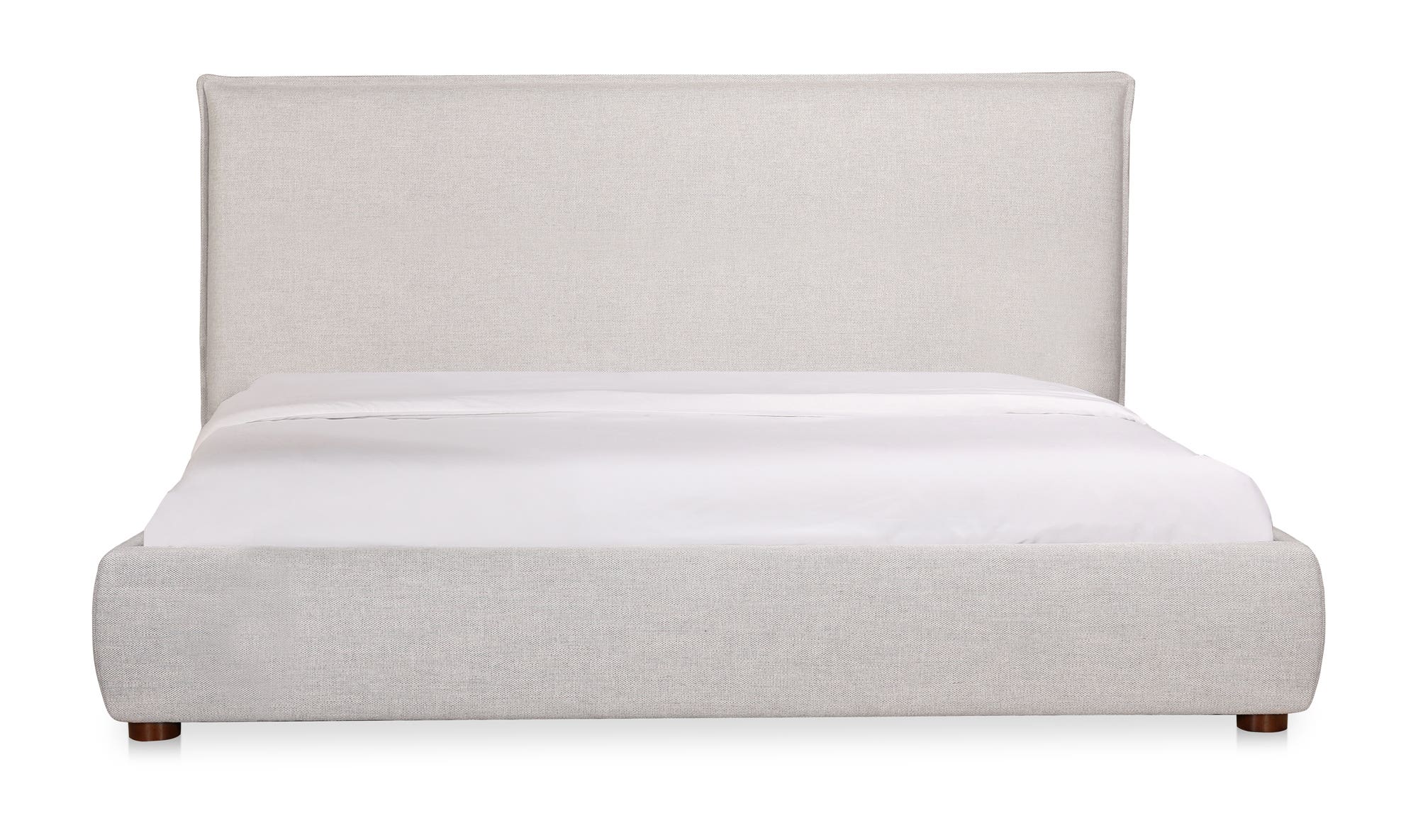 Luzon King Bed Light Grey