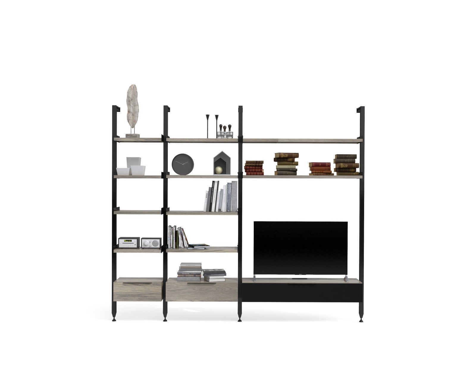  Modular shelves with TV standS-5