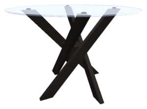 Clear Glass Table 42″ round