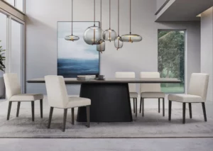 Journey Table 36″ (Base & White Starphire glass top)