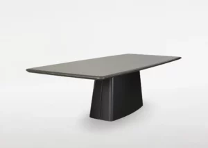 Journey Table 36″ (Base & White Starphire glass top)