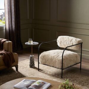 Fenn Chair (Champagne Mongolian Fur)
