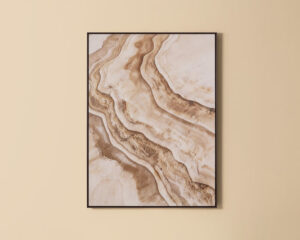 wall-art-wood-frame-evocative-piece-uv-printed-sweeping-channels-brown-taupe-cream-hues